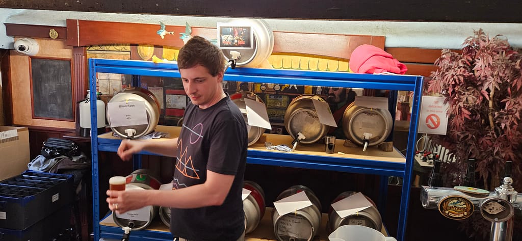 Greg Ward barman at the 2024 ACB Shed Festival